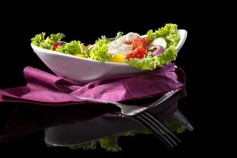 Luxurious vegetable salad. Foto stock