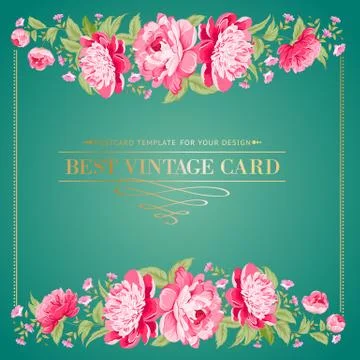 Luxurious vintage frame. Illustrazione stock
