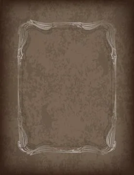 Luxurious vintage frame with shadow on grunge background with the blacked out 스톡 일러스트