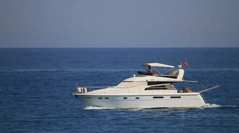 Luxurious yacht 스톡 동영상 10037397