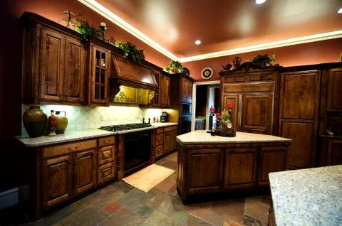 Luxuriously decorated kitchen Foto stock