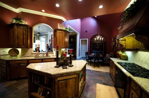Luxuriously decorated kitchen Foto stock
