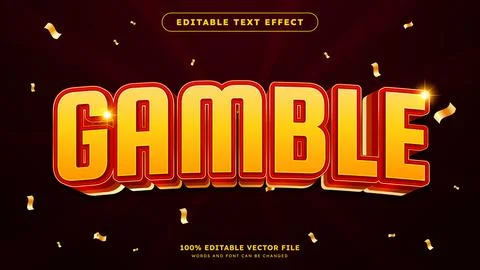 Luxury 3d editable text effect Modern concept text effect with combination .. Stock Illustration