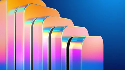 Luxury 3D pillars Abstract Object Vidéo 334113428