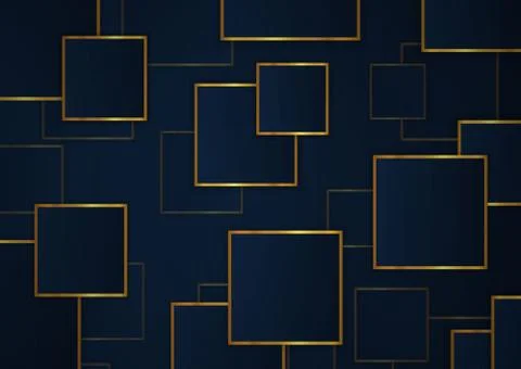 Luxury abstract background geometric square shape overlap design Stock Illustration