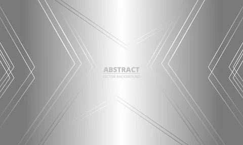 Luxury abstract background with silver gradient lines triangle arrows and Illustrazione stock