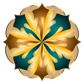 Luxury abstract flower Stock Illustration