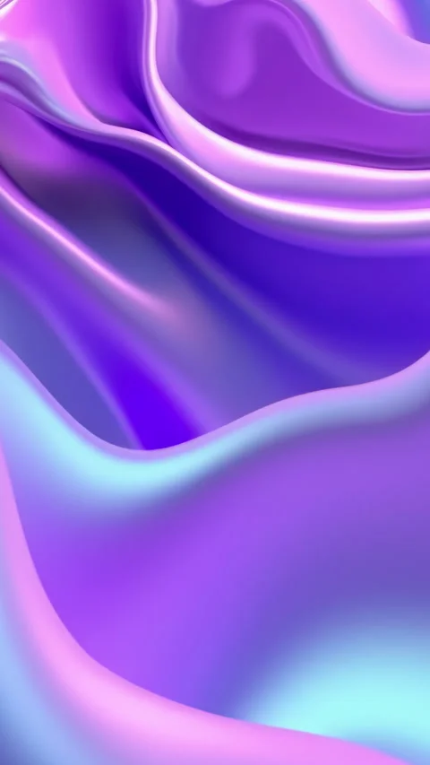 Luxury Abstract Fluid Silk Waves in Vibrant Purple and Pink Gradient Video stock 303561220