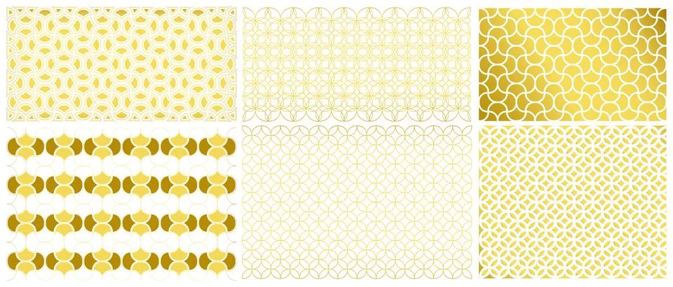 Luxury Abstract Pattern Background with Metallic Gold Stock Photos