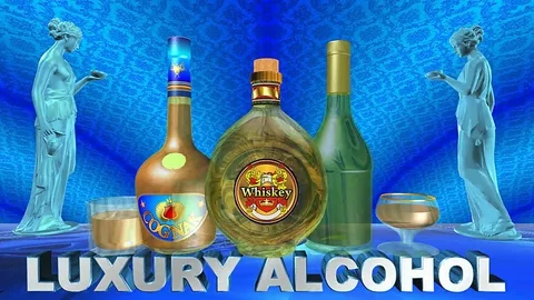Luxury alcohol (eng) Stock Footage 77151804