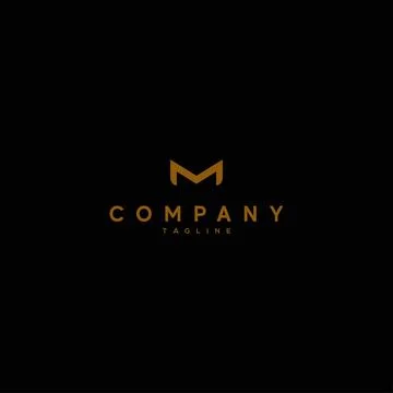 Luxury and elegant design initial letter M 3 Stock Illustration