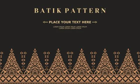 Luxury and elegant vector batik pattern template vector Stock Illustration