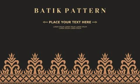Luxury and elegant vector batik pattern template vector Stock Illustration