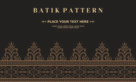 Luxury and elegant vector batik pattern template vector Stock Illustration