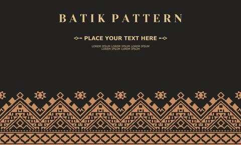 Luxury and elegant vector batik pattern template vector 스톡 일러스트