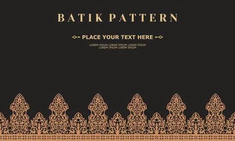 Luxury and elegant vector batik pattern template vector Illustrazione stock