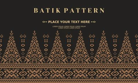 Luxury and elegant vector batik pattern template vector Stock Illustration