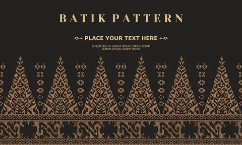Luxury and elegant vector batik pattern template vector 스톡 일러스트
