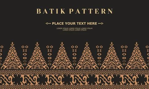 Luxury and elegant vector batik pattern template vector Stock Illustration