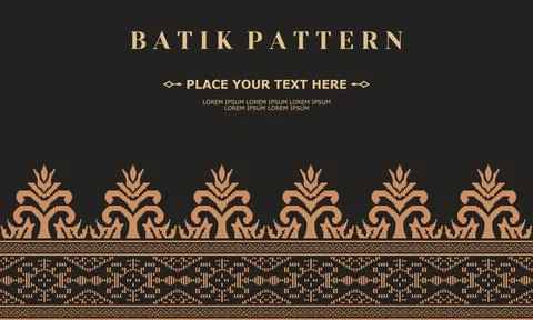 Luxury and elegant vector batik pattern template vector Stock Illustration