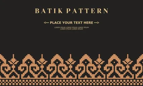 Luxury and elegant vector batik pattern template vector Stock Illustration