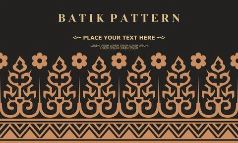 Luxury and elegant vector batik pattern template vector Stock Illustration