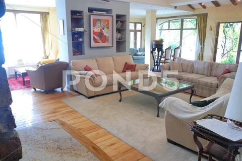 Luxury and relaxing home interior Stock Photos