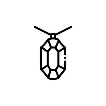Luxury and uniqueness, linear icon. Vector isolated outline drawing. Editable Stock Illustration