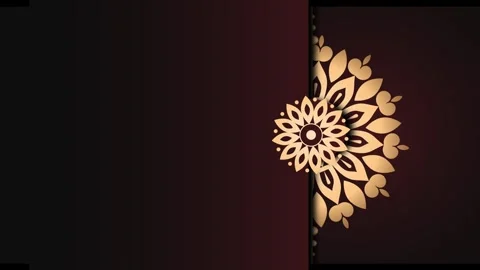 Luxury animation mandala Stock Footage 256025030