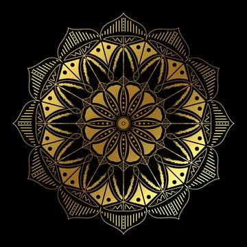 Luxury Arabesque Mandala Premium Vector Illustration Design Stock Illustration