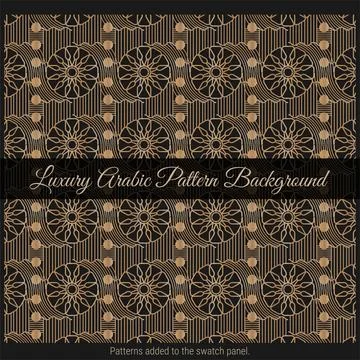 Luxury Arabic Pattern Background イラスト素材
