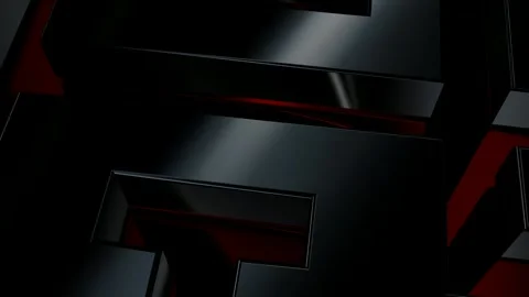 Luxury Background with Black Figures, Exclusive, 3D Render, Reflection, Shapes Stock Footage 269184955
