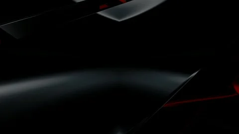 Luxury Background with Black Figures, Reflection, Exclusive, 3D Render, Shapes Vídeo Stock 269184680
