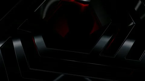 Luxury Background with Black Figures, Reflection, 3D Render, Exclusive, Shapes Stock Footage 269184699