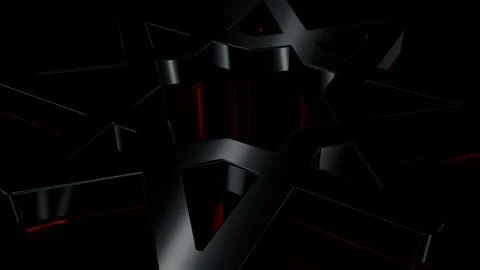 Luxury Background with Black Figures, Shapes, Reflection, Exclusive, 3D Render Stock Footage 269184574