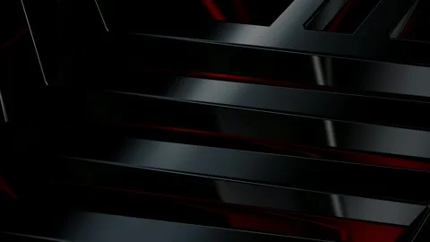 Luxury Background with Black Figures, Shapes, 3D Render, Exclusive, Reflection Stock Footage 269184649