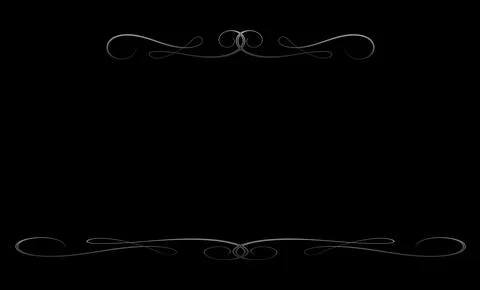Luxury background. Black solid color with silver lines illustration Stock Photos
