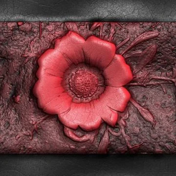 Luxury background with embossed pattern on leather Illustrazione stock