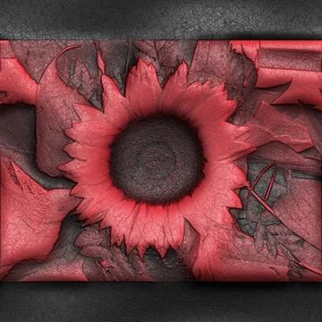 Luxury background with embossed pattern on leather Illustrazione stock