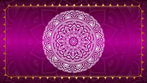 Luxury Background with Gold Mandala Rotating. Elegant Wedding Invitation Card Stock Footage 282589617