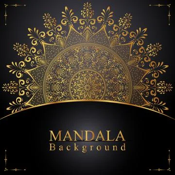 Luxury Background Islamic Eid Al Adha Banner Cover With Luxury Mandala 스톡 일러스트