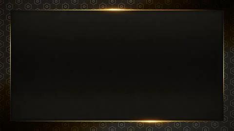 Luxury Background Presentation Frame Layout Template Illustration Golden Effects Illustrazione stock