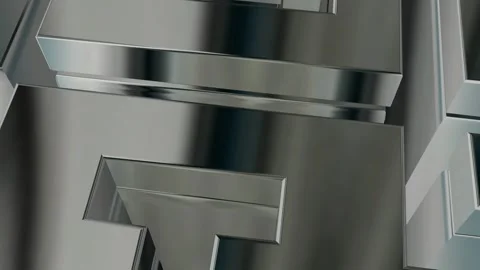 Luxury Background with Silver Figures, Exclusive, 3D Render, Reflection, Shapes Stock Footage 269185099