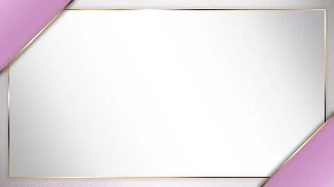 Luxury Background Slide Frame Layout Template Illustration Golden Effects Pink Illustrazione stock