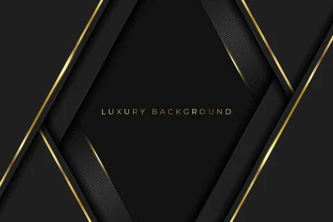Luxury background vector overlap layers on dark shadowed black space Stock Illustration