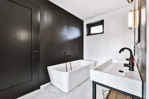Luxury bathroom design Stock Photos