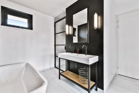 Luxury bathroom design Stock Photos