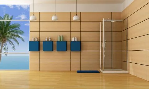 Luxury bathroom Stock Illustration