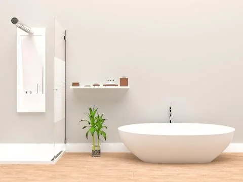 Luxury Bathroom Stock Illustration