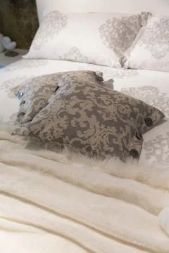 Luxury bed Stock Photos